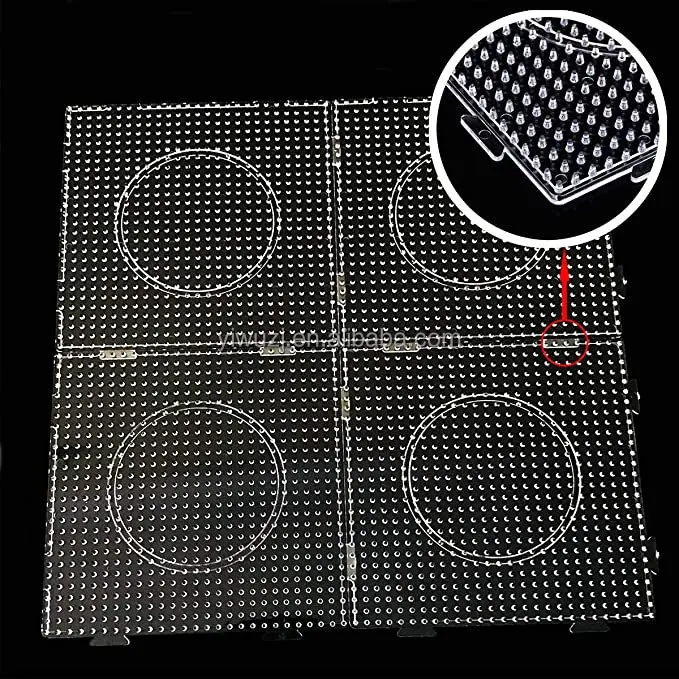 2.6mm Mini Hama Beads Pegboard Template Board Educational Making Material Board Perer/Fuse Beads