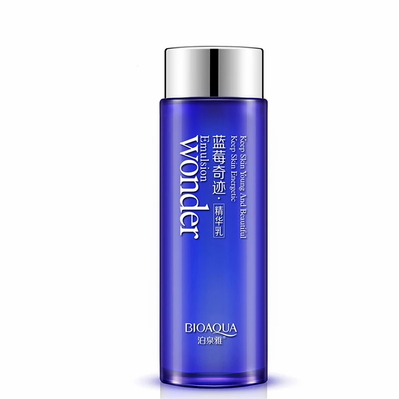 BIOAQUA Blueberry Essence Emulsion Skin Care Anti-Aging Whitening Cream Wrinkle Removal Face Lotion Korean Cosmetic 120ml