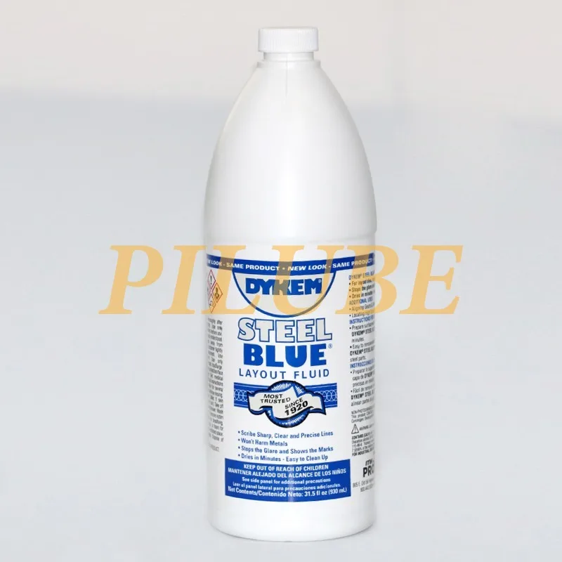 DYKEM Steel Blue 80600 Layout Fluid Fast Drying Marking Ink for Metal Surface Layout Precision Machining and Fabrication