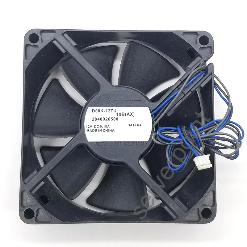 

Original for NIDEC 8025 12V 0.19A D08K-12TU 19B Cooling fan