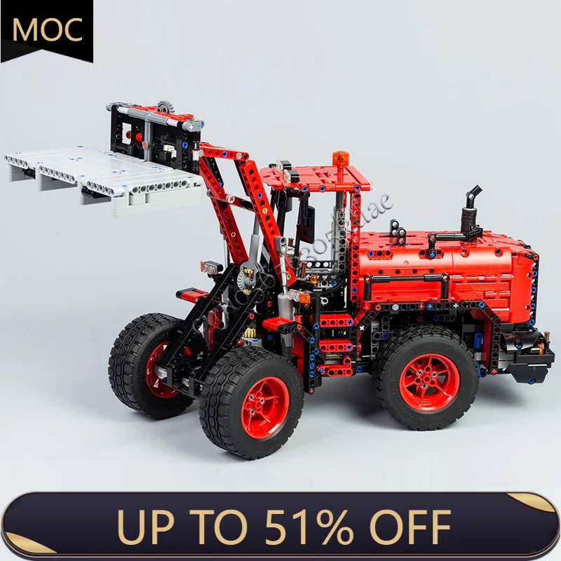 

Hot 1786 Parts MOC City Engineering Wheel Loader Model Technology Building Block Creative Children Toys Popular Christmas Gifts