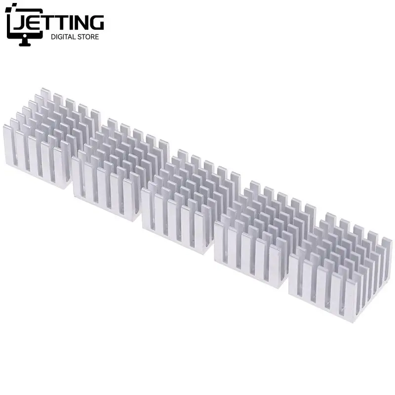 5Pcs 20x20x15/10mm Cooling Accessories DIY Heatsink CPU GPU Chip Aluminum Heatsink