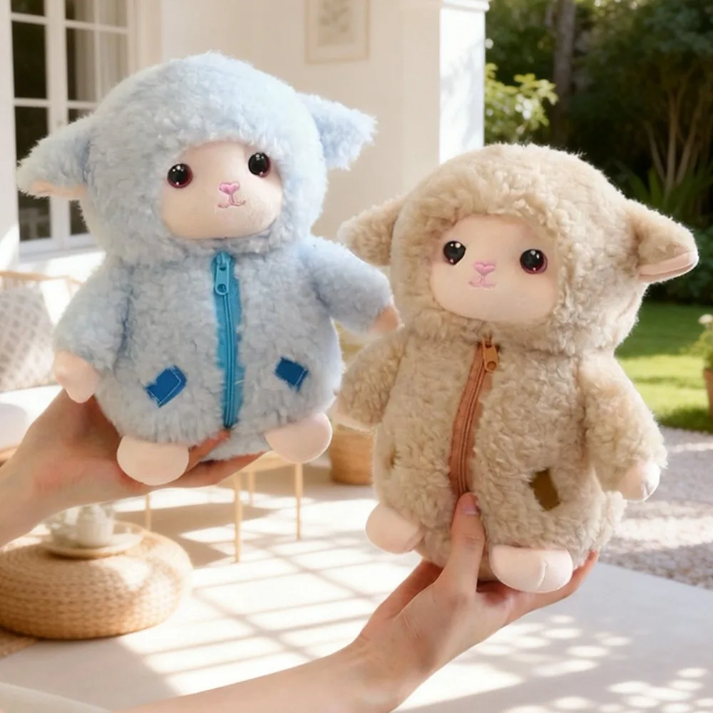 Cute Plush Sheep Plush Toy Sheep Skin Friendly Lamb Doll Stuffed Sheep Kids Play - view 2