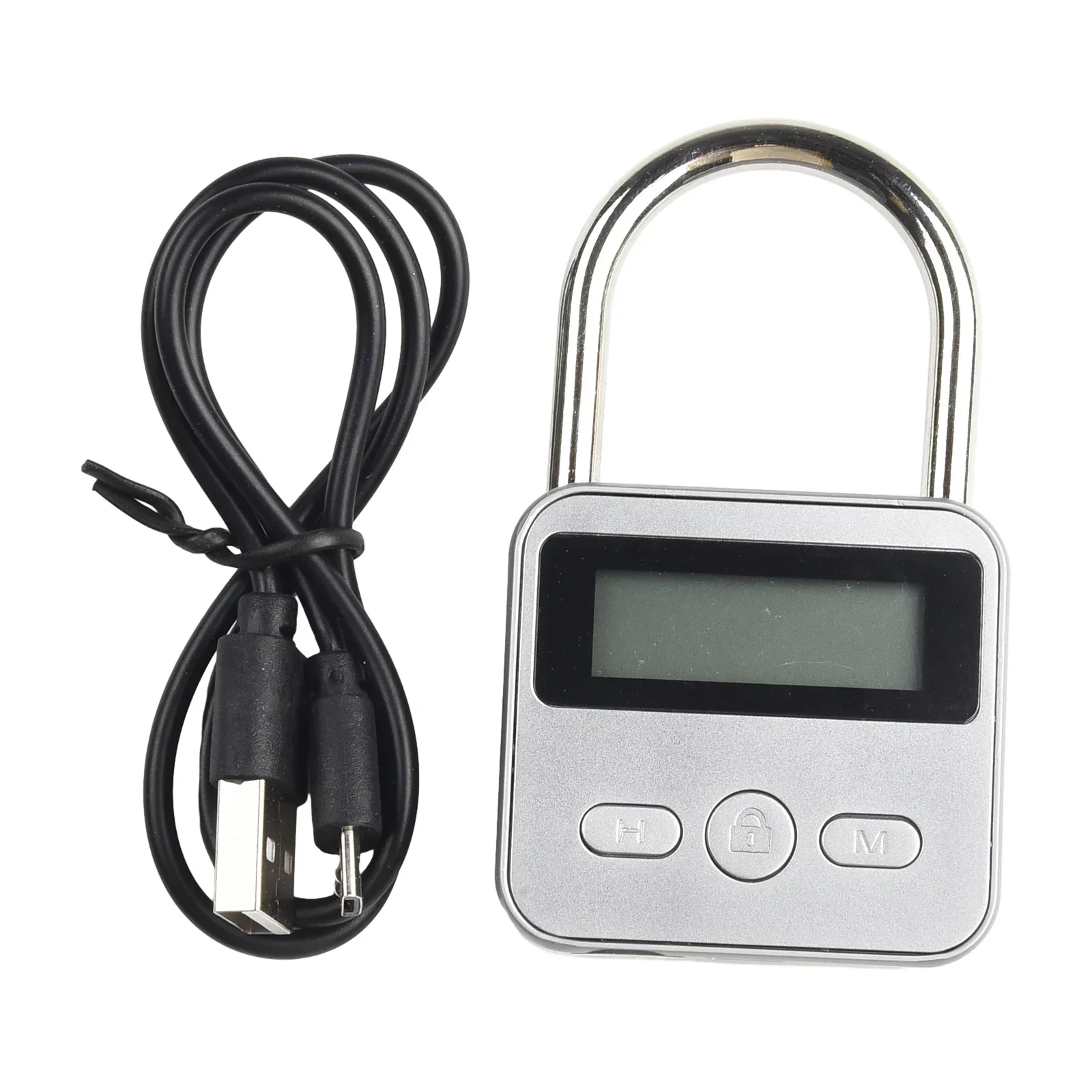 LCD Display Electronic Time Lock, Automatic Unlock, 99 Hours Max Timing, USB Rechargeable, Perfect for Self Control