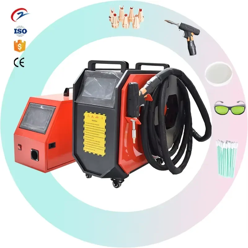 39KG Handheld Portable Welding Machine Factory Air-cooled 1500W Air-cooled Fiber Welding Machine for Metal