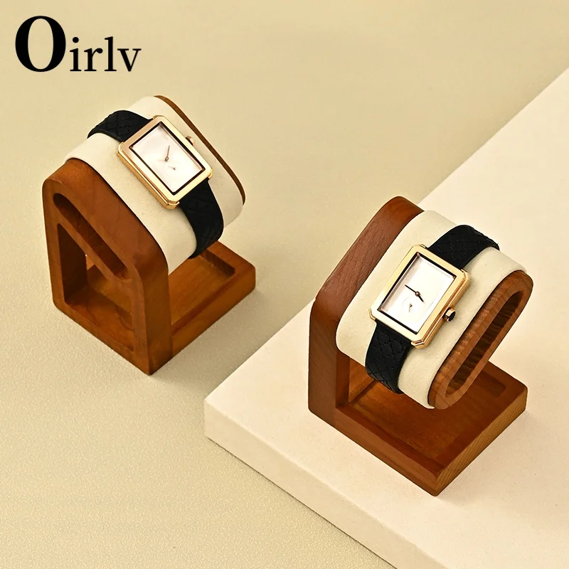 Oirlv Neue Retro Holz Uhr Armband Armreif Display Halter Stehen Rack Einzelhandel Shop Schaufenster Brazaletes Schmuck Rack Großhandel