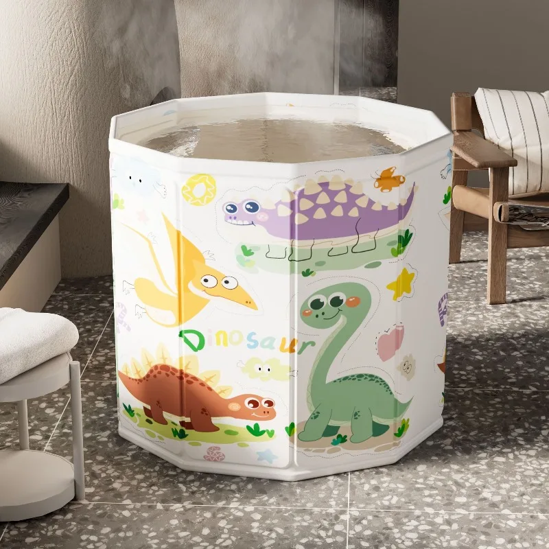 

Portable Foldable Collapsible Bathtub Adult Baby Kids Deep Soaking Tub No Installation Easy Drain Thickened Durable Home Spa