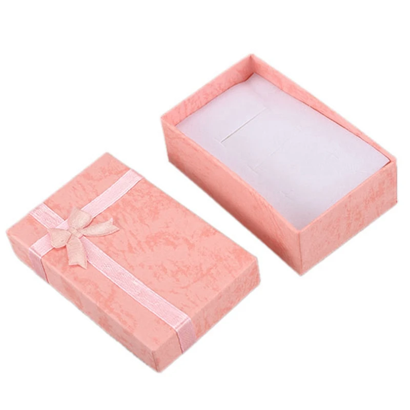 ABGH-24 Pcs Jewelry Ring Earrings Bangle Gift Boxes Cutely Small Gift Box :12 Pcs Random Color & 12 Pcs Blue