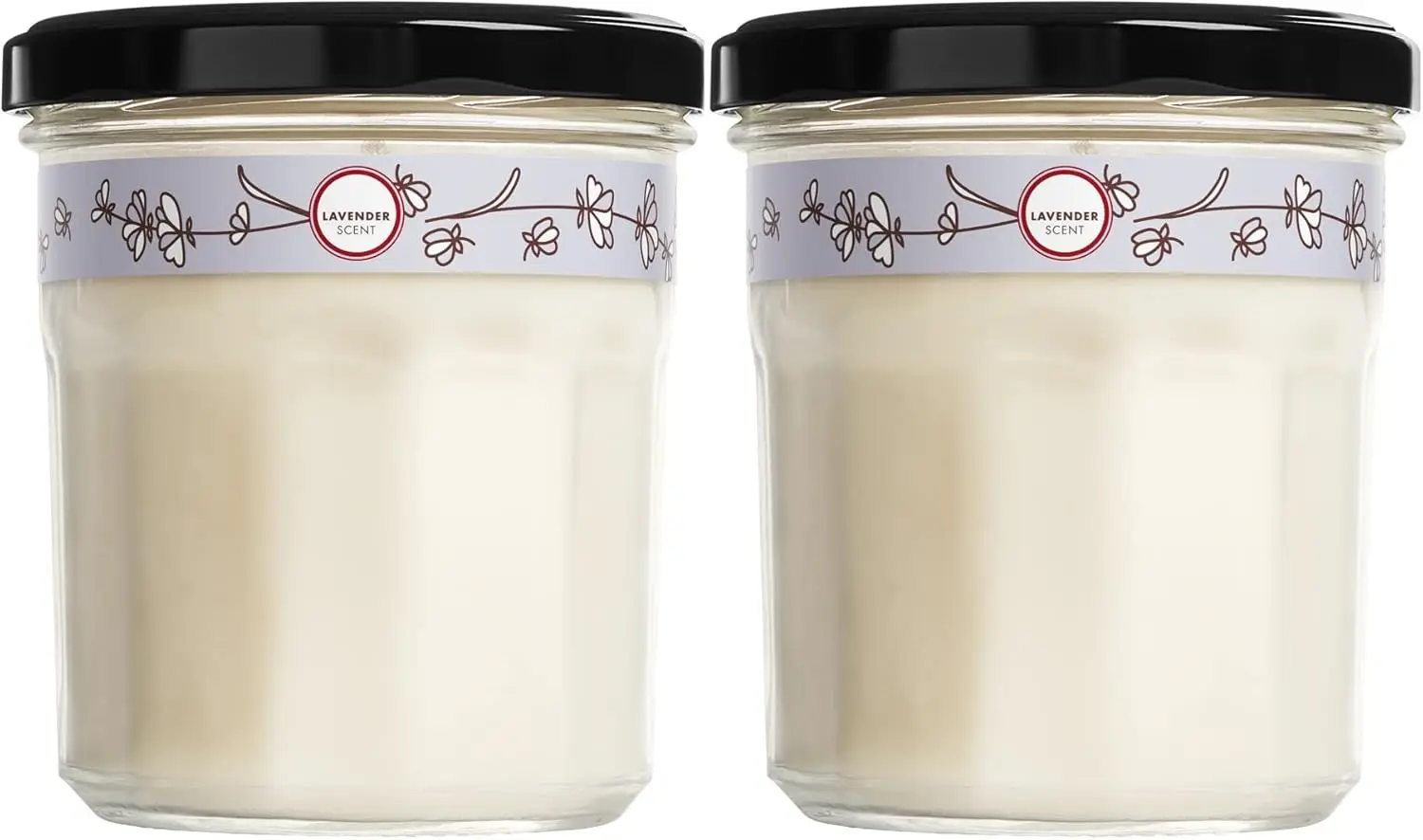 

CLEAN DAY Lavender Soy Candle, Garden-Inspired Aromatherapy Homekeeping, 35 Hour Burn Time, Made with Essential Oils, 7.2 Oz Large Glass Jar Candles (Pack of 2)