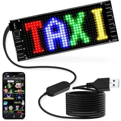 LED Signs Flexible USB 5V LED Car Sign Bluetooth App Control Custom Text Pattern Animation LED Display for Store Car Bar Hotel