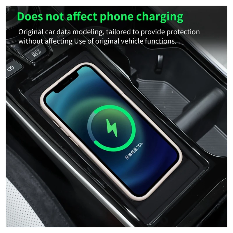 Car Anti-Slip Pad Phone Wireless Charging Pad For Kia EV6 Car Accessories (Only The Mat)