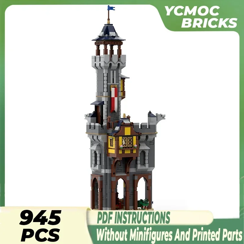 Moc Building Bricks Castle Model Knight Commander's Tower Technology Modular Blocks Gifts Christmas Toys DIY Sets Assembly