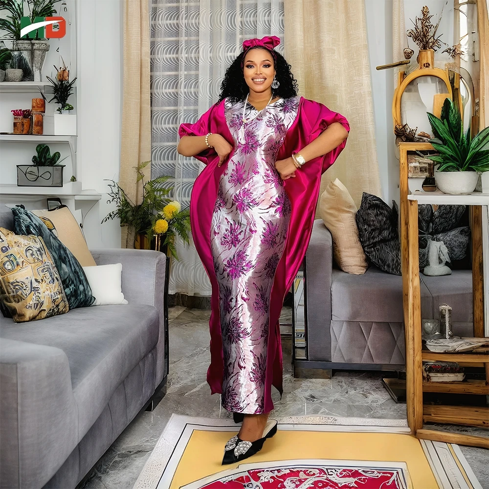 MD Afrikanische Kleider Für Frau Plus Größe Türkei Kleid Muslimischen Stickerei Kleid Hochzeit Party Boubou Robe Weihnachten Afrika Kleidung