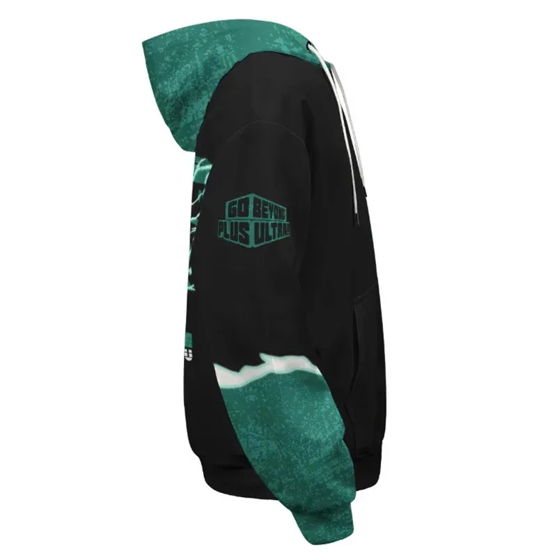 AA wat Anime Midoriya Izuku Cosplay Hoodie 3D Printed Deku One For All My Hero Academia Costume Sportswear Poly2025 New