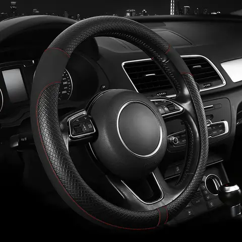 10 best sales fiat 500 leather steering wheel cover - №8