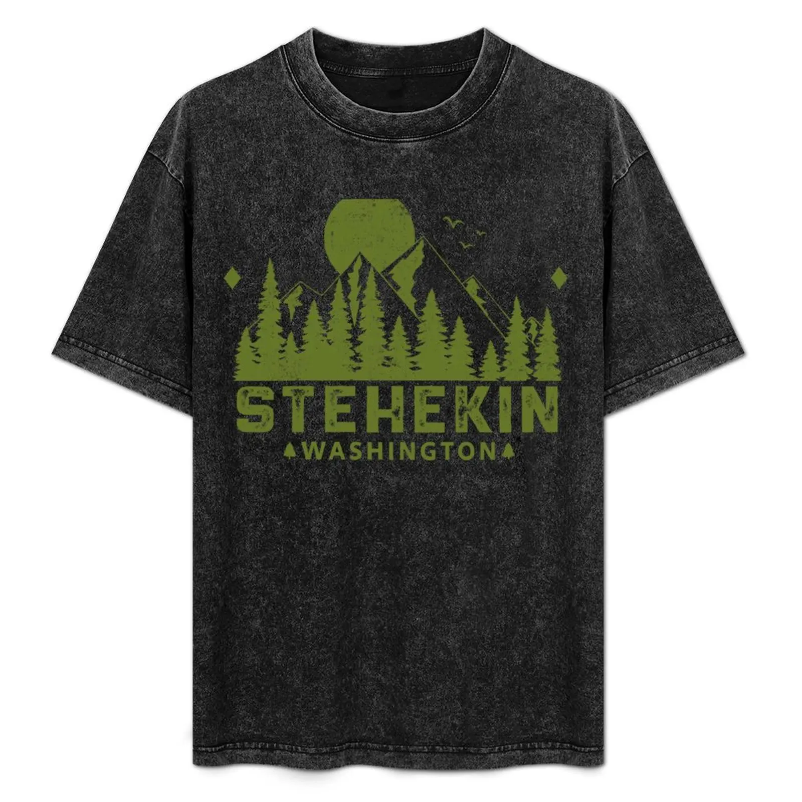 

Stehekin Washington Mountain Sight T-Shirt Quick Dry Light Sports T-Shirt