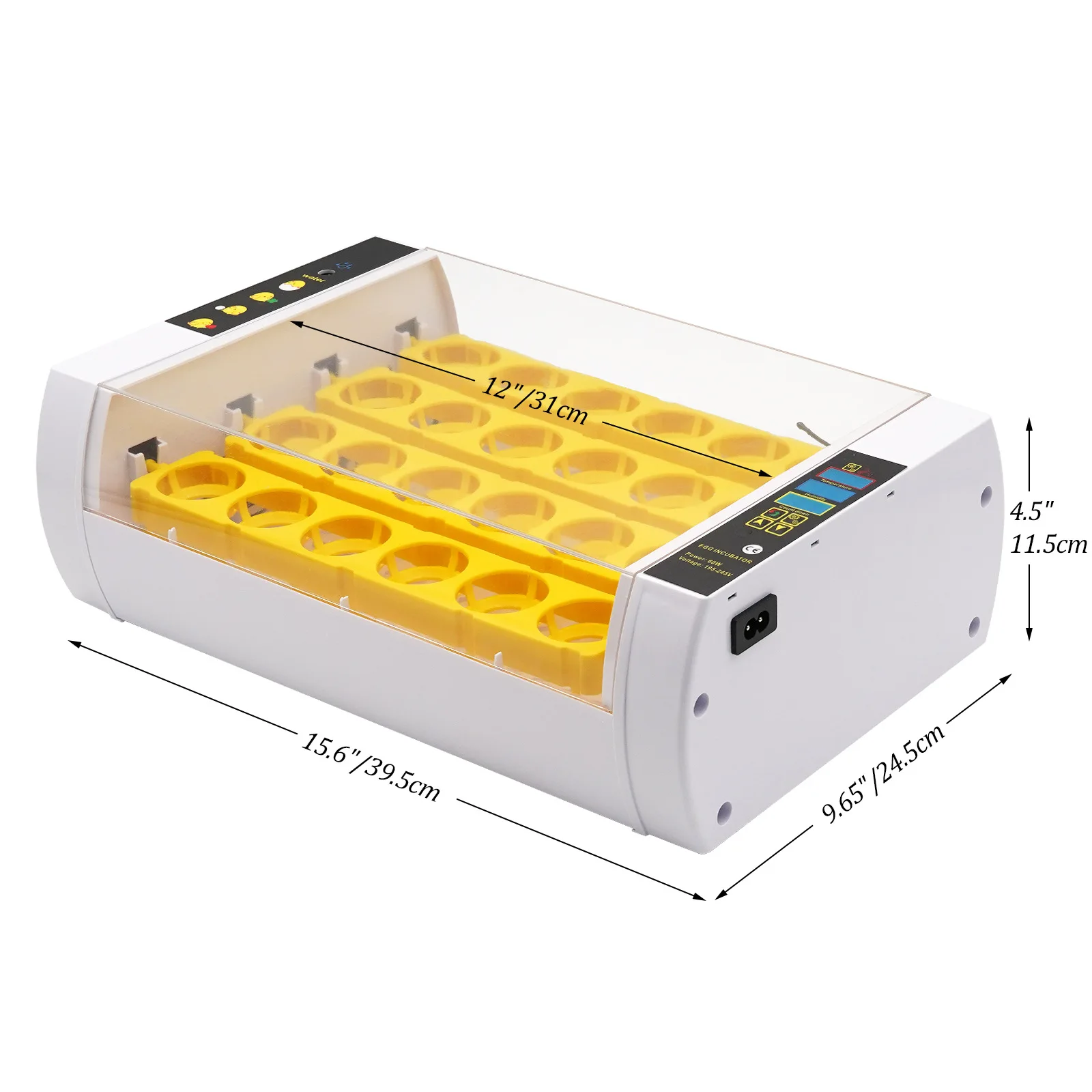 

Factory Price Digital Fully Automatic Egg Incubator 24 Eggs Poultry Hatcher for Chickens Incubator for Sale