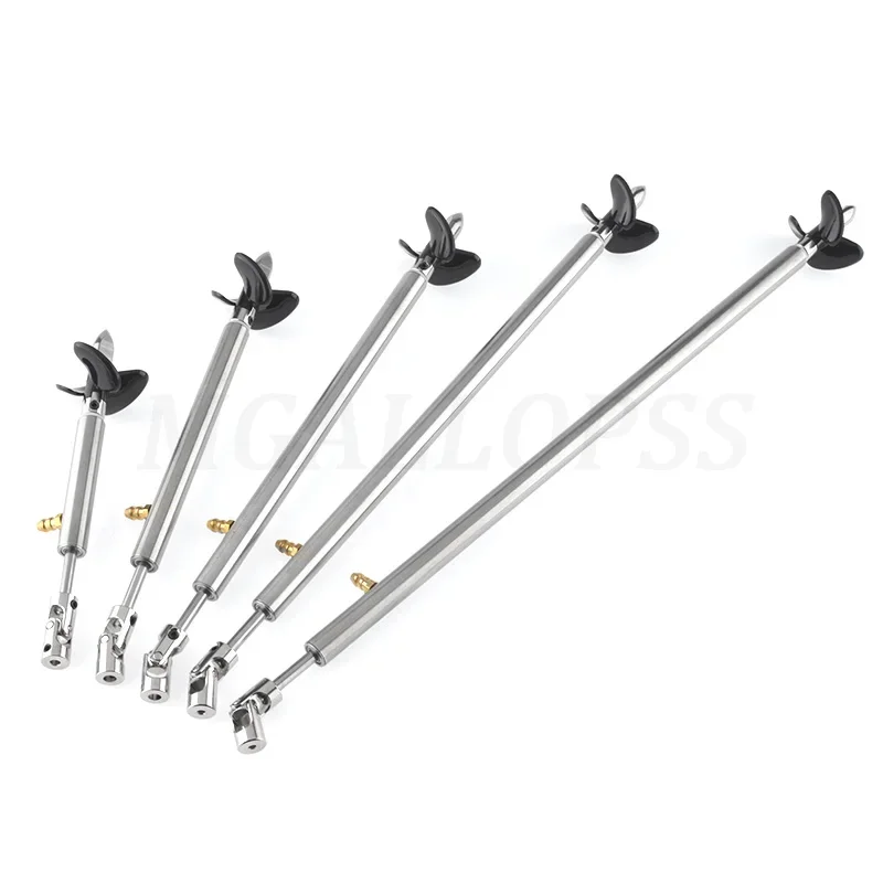 1set Include RC Boat Stainless steel 4mm Drive Shaft+Shaft Sleeve with Grease Nozzle+3 Blades Propeller+Prop Nut+Cardan Joint