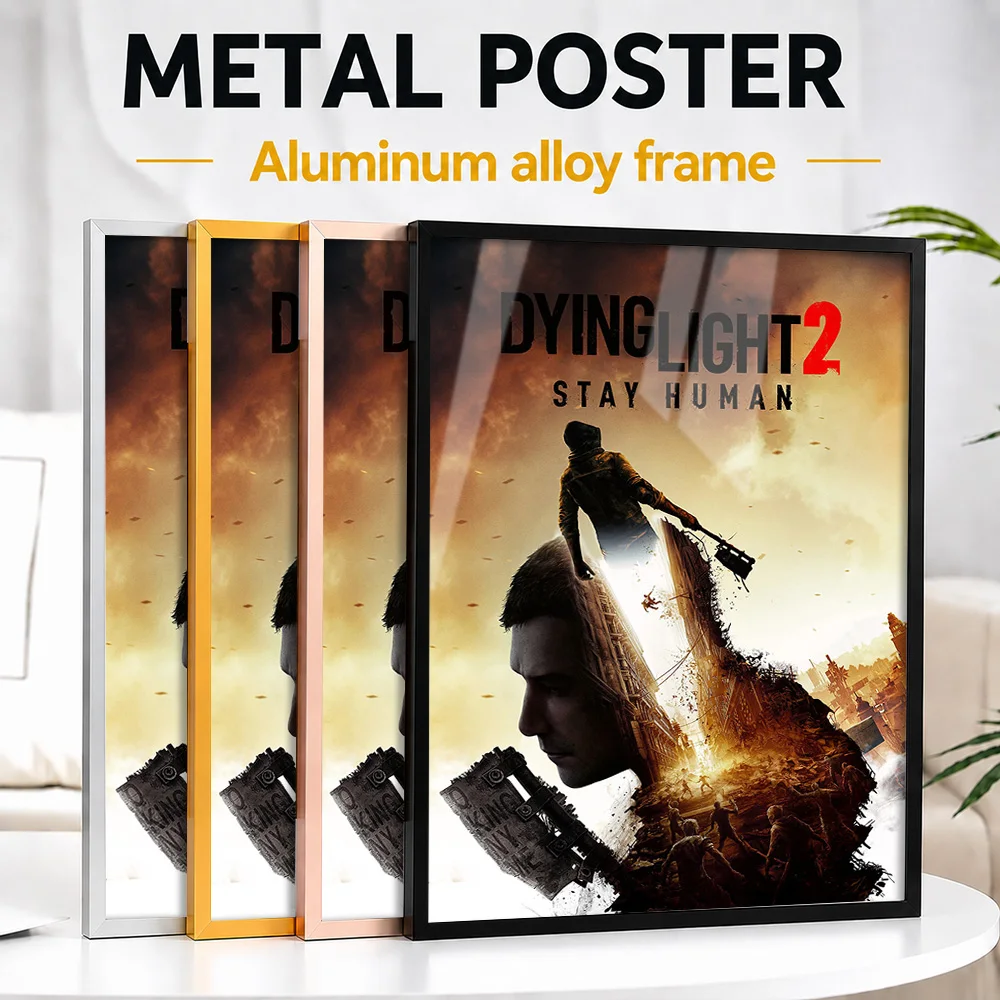 Dying Light 2 Stay Human Framed Metal Print Customized Hero Tribute Wall Art A Unique Gift For Players To Display In Game Room