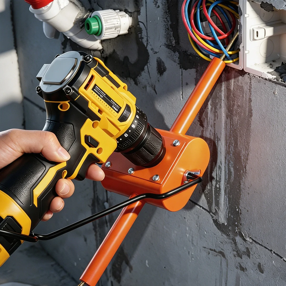 Automatic Wall Wiring Machine Portable Electric Wire Puller Anti-Jamming Cable Threading Tool For Residential Building