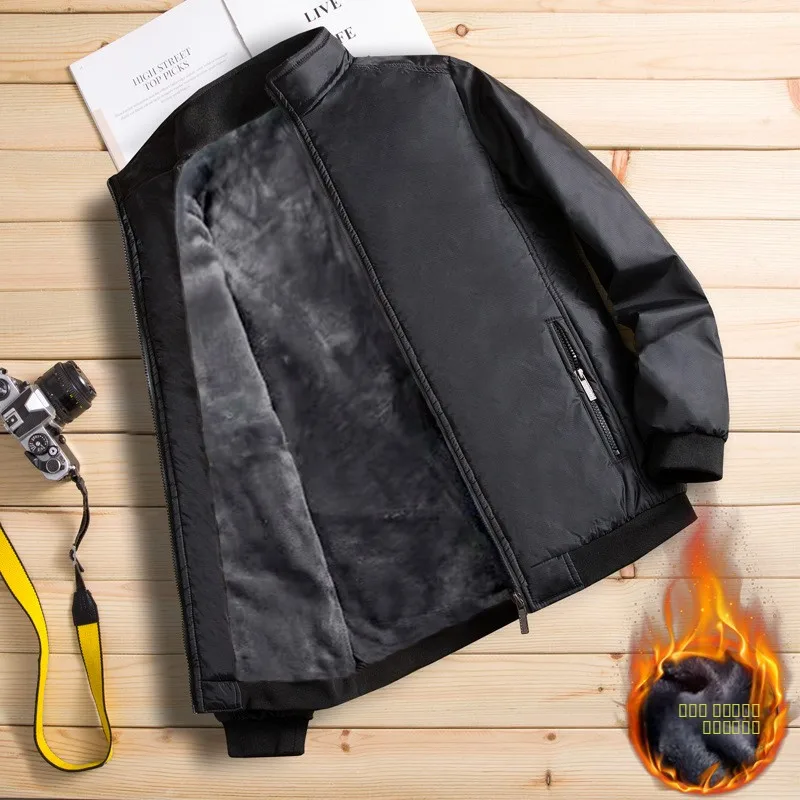 

Молодежный бейсбольный джет на подкладке Fce Flight Jaet, новое зимнее мужское хлопковое пальто, верхняя одежда, свободная посадка, обычная длина, воротник-стойка