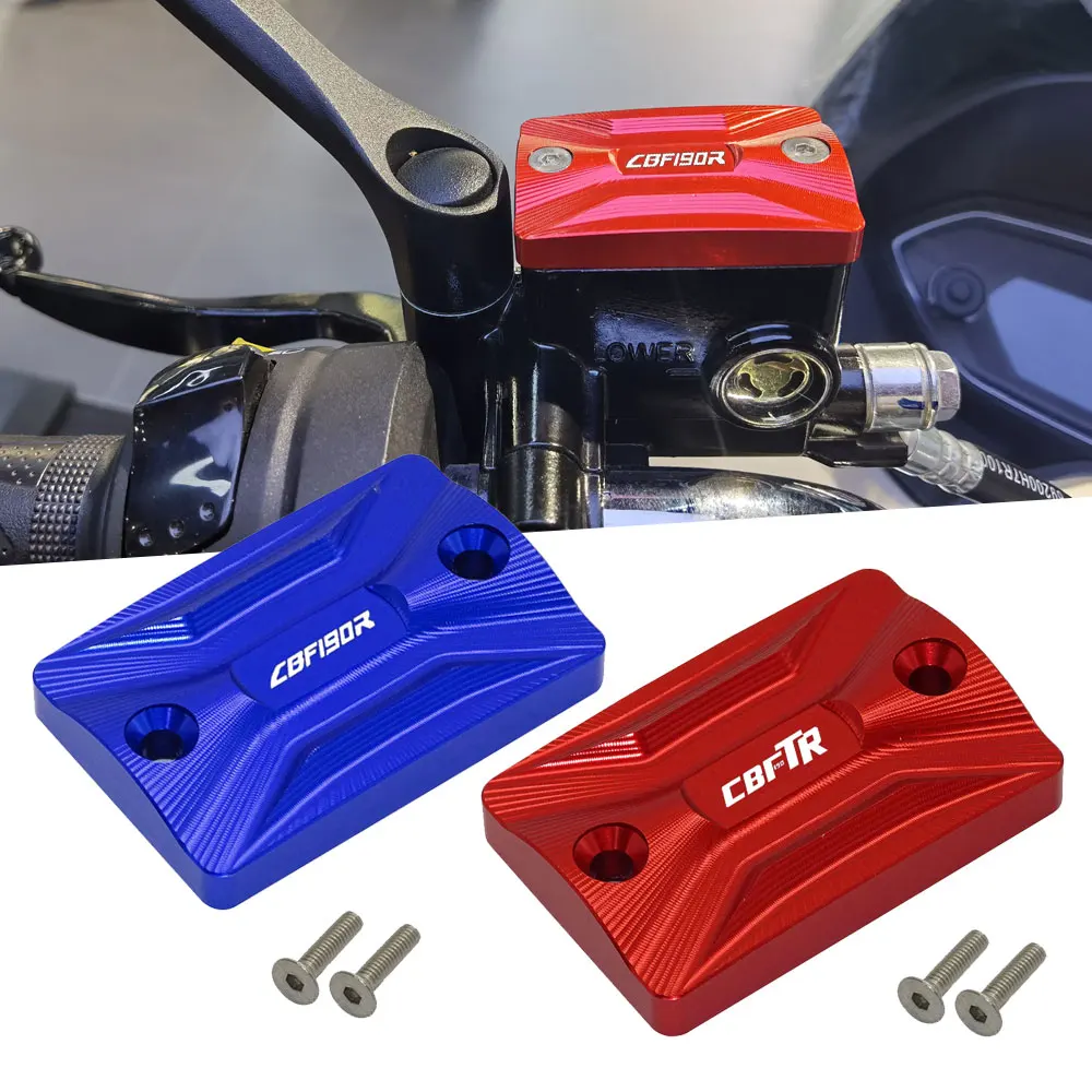 New Motorcycle CNC Aluminum Front Brake Reservoir Fluid Tank Cover Oil Cap For Honda CBR190X CBF190TR CBF190R  CBF  CBF R