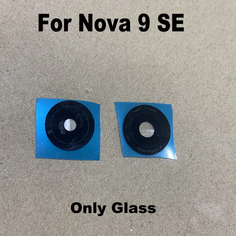 For Huawei Nova 9 SE 9SE Back Camera Lens Rear Glass Cover Upper Glass Replacement With Frame Cover Adhesive Sticker