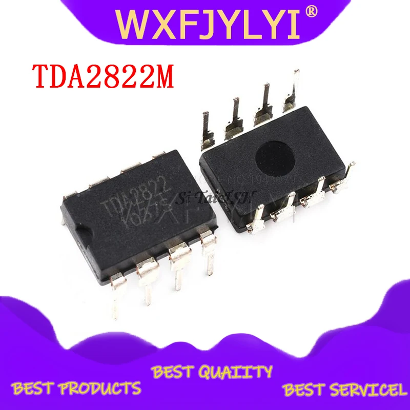 10PCS TDA2822M DIP8 TDA2822 DIP 2822M DIP-8 new and original IC