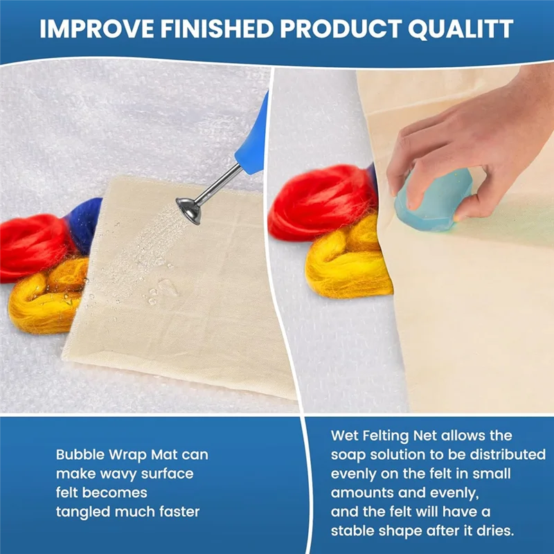 Ball Brauses Sprinkler For Wet Felting, Sprinkler Ball Brauser, Wet Felting Water Sprinkler Supplies With 2Pcs Linen Durable
