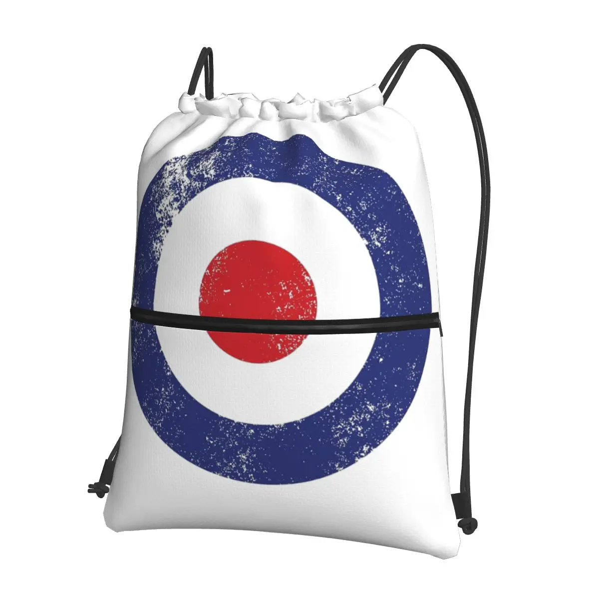 

RAF Type D Roundel-Mod Target Backpacks Portable Drawstring Bags Storage Bag Book Bags for Man Woman School