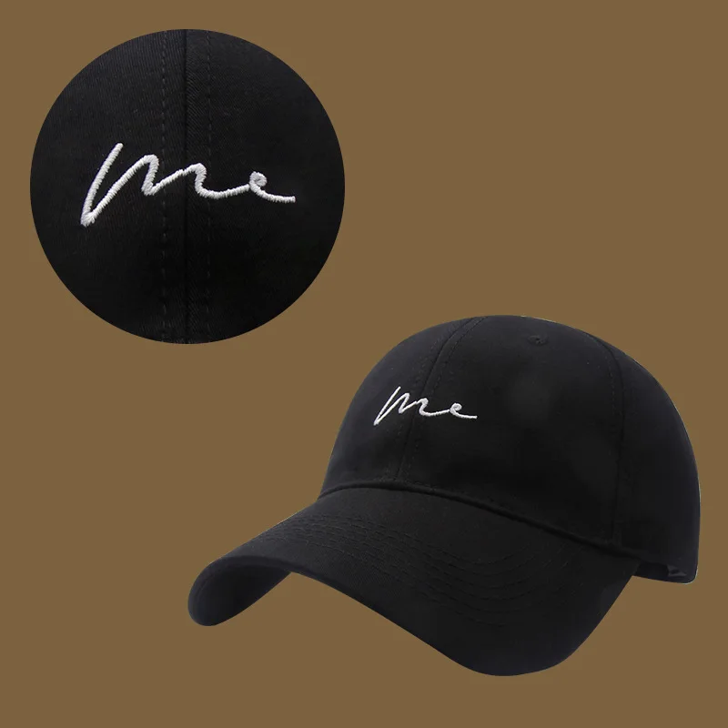 Sommer Neue Baseballmütze mit gestickten Buchstaben für Frauen Kleines Gesicht Outdoor Freizeit Sonnenschutzhut Trendy