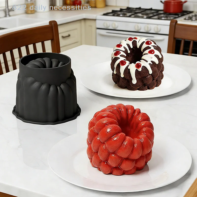 

Big Raspberry Mousse Cake Silicone Mold Mold For Chocolate Puddings Desserts Breads DIY Candles Multipurpose Strawberry Mould