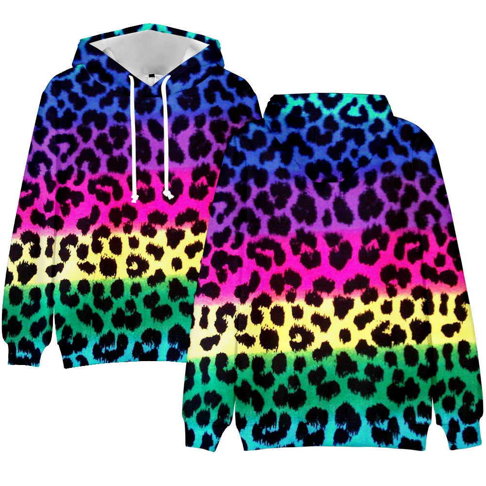 Personality Hoodie Leopard 3D Mens Boys Hoodies Sweatshirt Brand Designer ren Clothes Animal High Quality Leopard Print Top