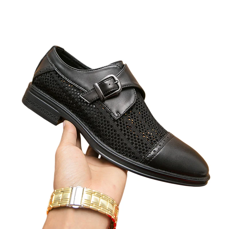 Summer Men's Loafers Breathable Mens Leather Shoes Soft Soles Male Casual Shoes Slip-on Oxford Shoes Business Zapatos De Hombre