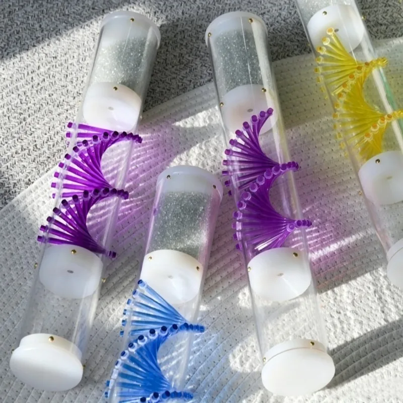 DNA Style Rainmaker Shaker Color Rain Stick with Carry Bag Meditation Rotation Instrument Rain Sticks Healing Orff Instruments