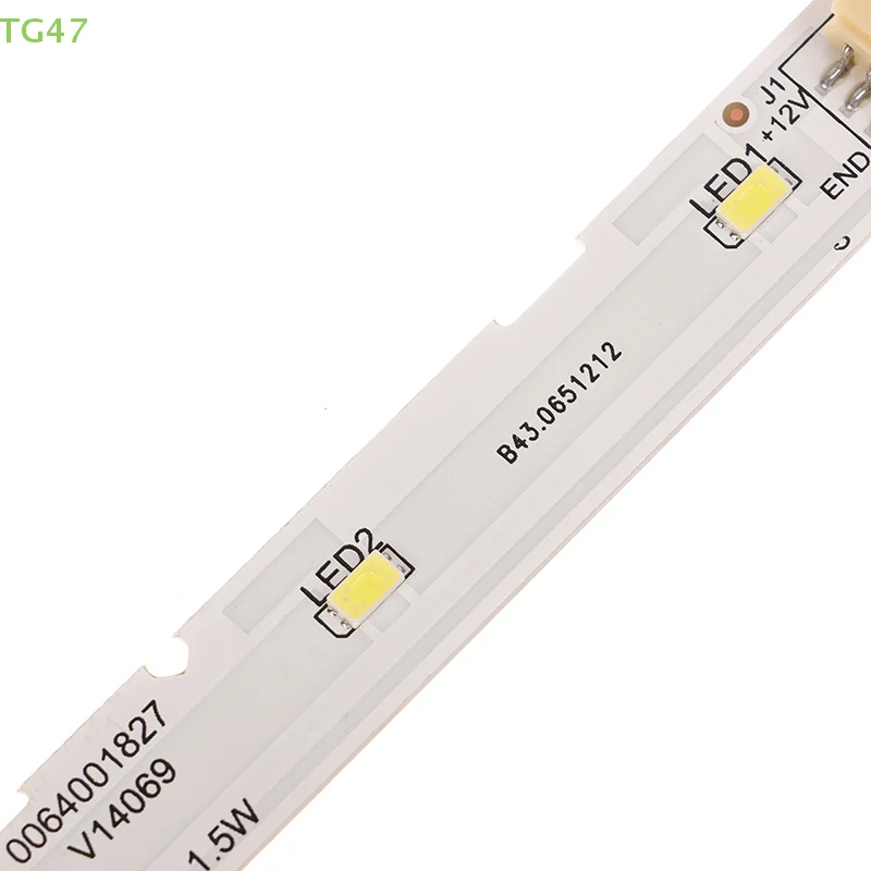[HM] barra de tira de luz LED DC12V 1,5 W para Haier BCD-575WDBI congelador refrigerador RoHS 0064001827 accesorios de nevera DIY