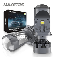 MAXGTRS New 200W Auto Lamp Lens LED H4 Bulbs Headlight for Cars High Beam Low Beam Projector Turbo Fan 6000k White Color Lightin