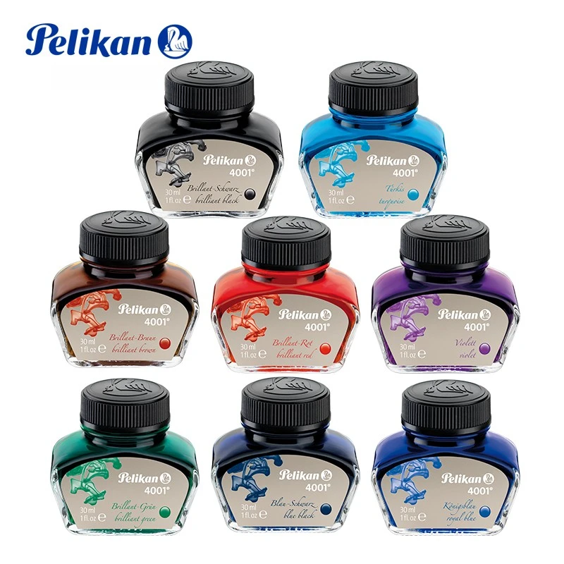 

Серия Pelikan 4001, 9 цветов, Германия, неуглеродная перьевая ручка, чернила, не засорение, 62,5/30 мл, школьные принадлежности, канцелярские принадлежности для JINHAO