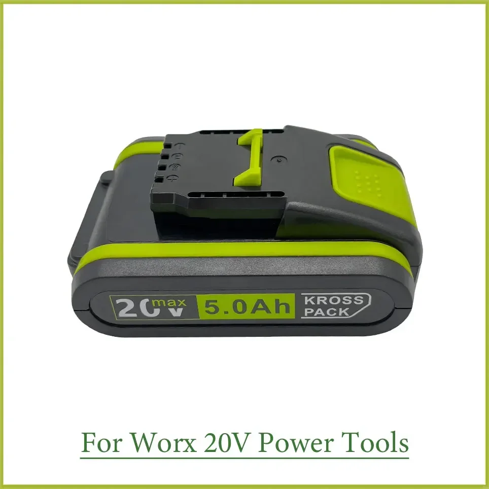 20V 5000 MAh Lithium Battery Suitable for Worx WA3551 WA3553 WX390 WX176 WX178 WX386 WX678