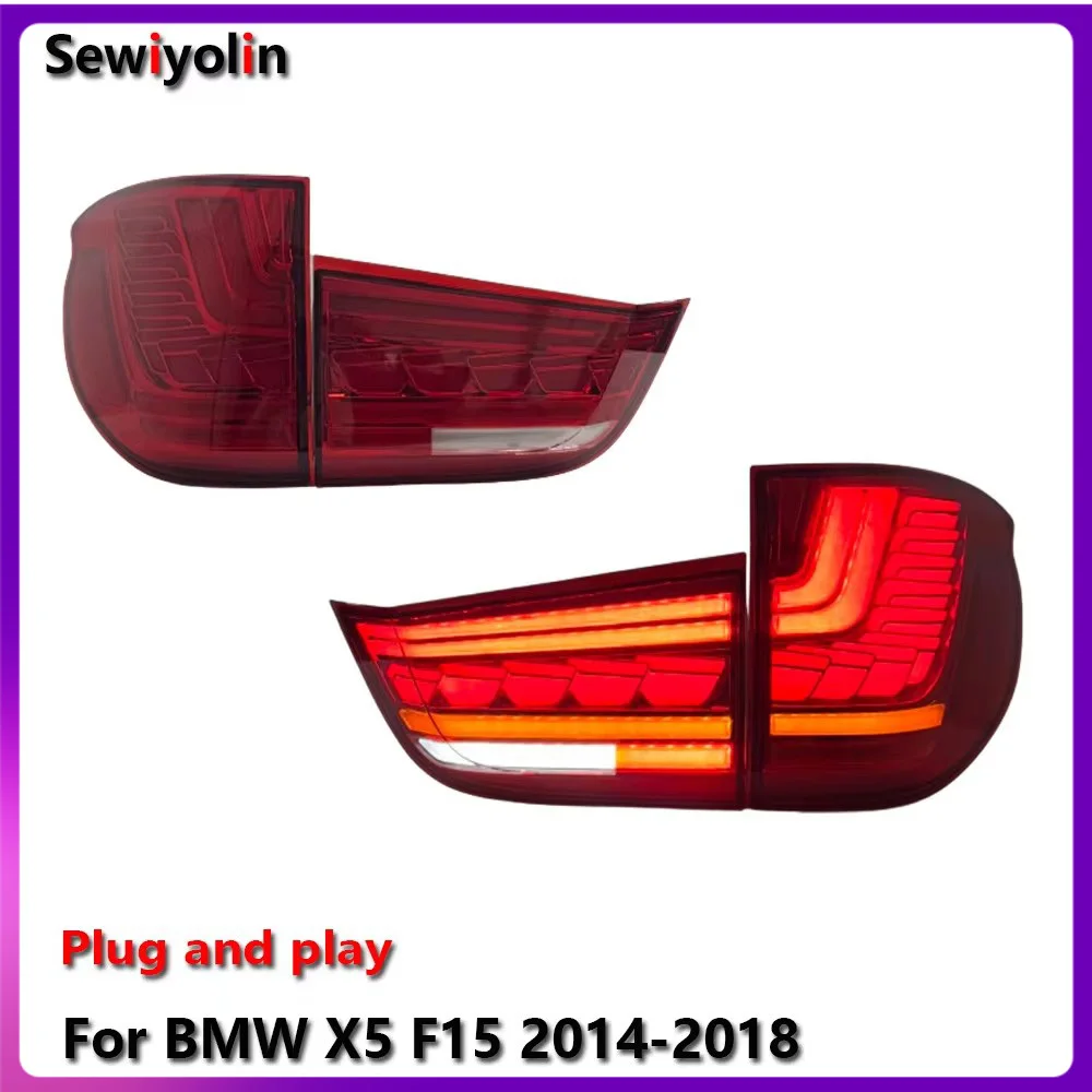

Car Accessories Auto Tail Light Led For BMW X5 F15 2014-2018 DRL Fog Brake Lamp Assembly Tuning Lights
