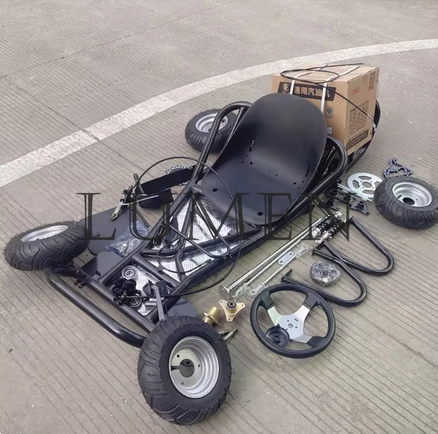 168CC modified four-wheel motorcycle drift go kart complete set of vehicle frame accessories road tire assembly