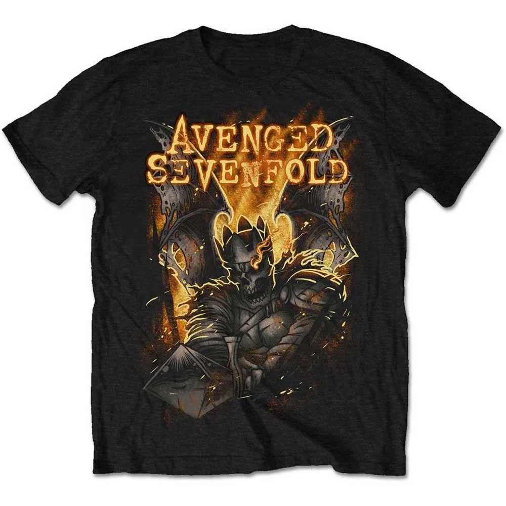 Klassisches Death Bat Avenged Sevenfold Band T-Shirt aus Baumwolle mit Grafikdruck für Männer und Frauen, Sommer-Streetwear – Detail 4