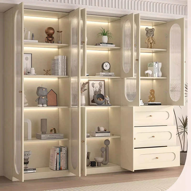 

Kitchen Closet Bookcase Organizer Modern Industrial Drawers Bookcase Cabinets White Etagere Rangement Furnitures Living Room