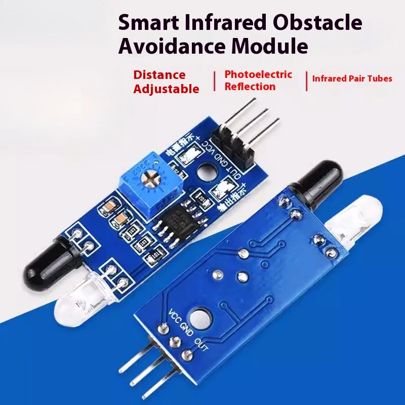 1-20pcs IR Obstacle Avoidance Module Adjustable Distance for DIY Smart Car Robot
