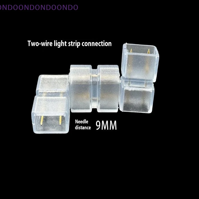 5Pcs LED Strip Connector Set Copper RGB Durable Gold 2/3/4 Pin Terminals Compatible with 6-13MM Strips for LED Lighting