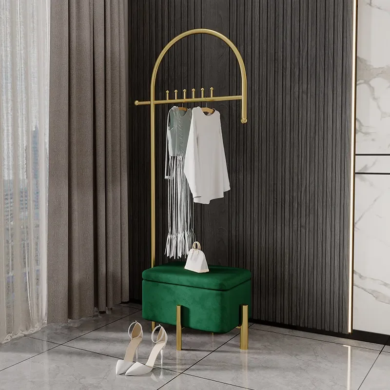 P1 Cheap Portable Coat Racks Living Room Indoor Space Saving Wall Standing Clothes Coat Racks Dress Hanging Perchero Furniture