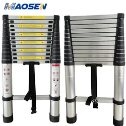 Aluminum Telescopic Articulated Extension Ladders Stair 2.6m 2.9m 3.2m 3.8m 4.1m 4.4m 5m 5.4m 5.8m