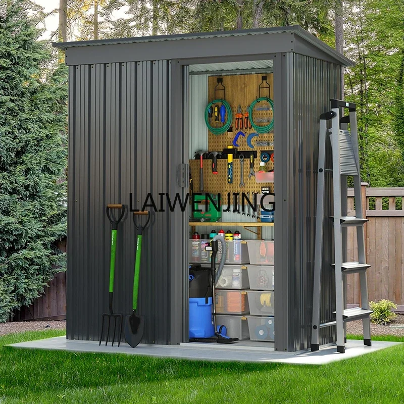 LYN outdoor tool storage room outdoor yard simple mobile iron storage room locker