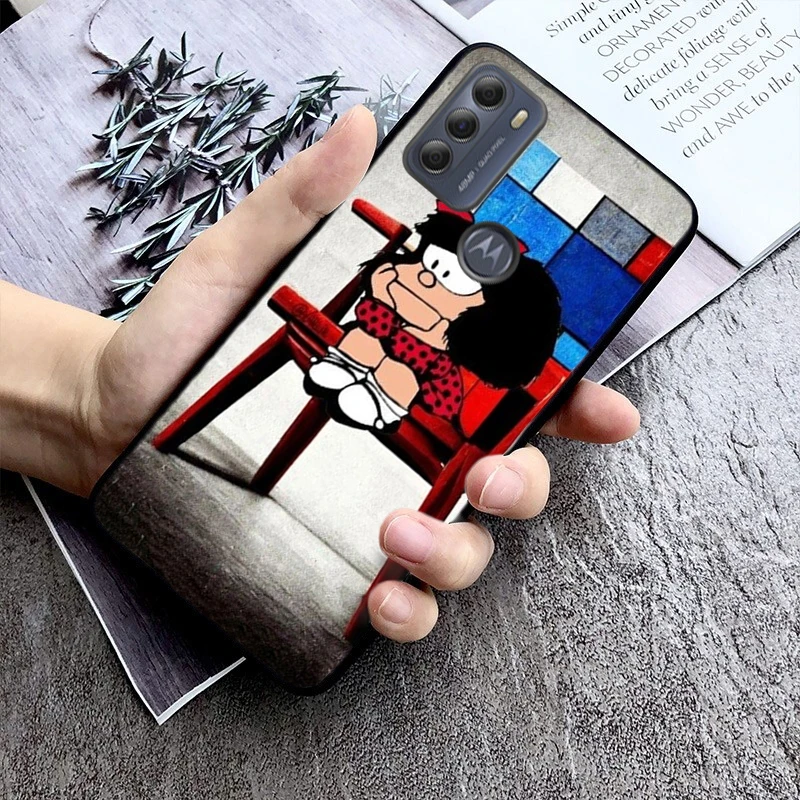 Mafalda Phone Case For Moto Edge 50 40 Pro Edge 40 30 Ultra Neo Fusion G Power G Stylus G Play E32 E20 E40