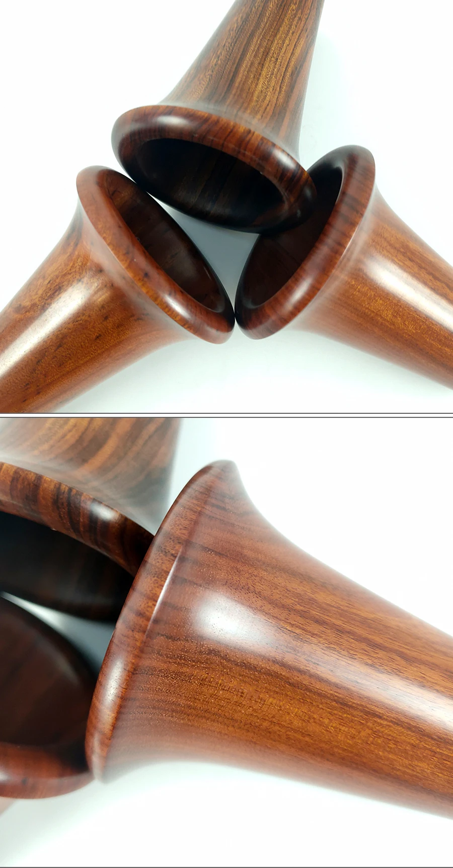 Klarinettenglocke Redwood/Mopane/Cocobolo Ebenholz 107/108mm – Detail 3